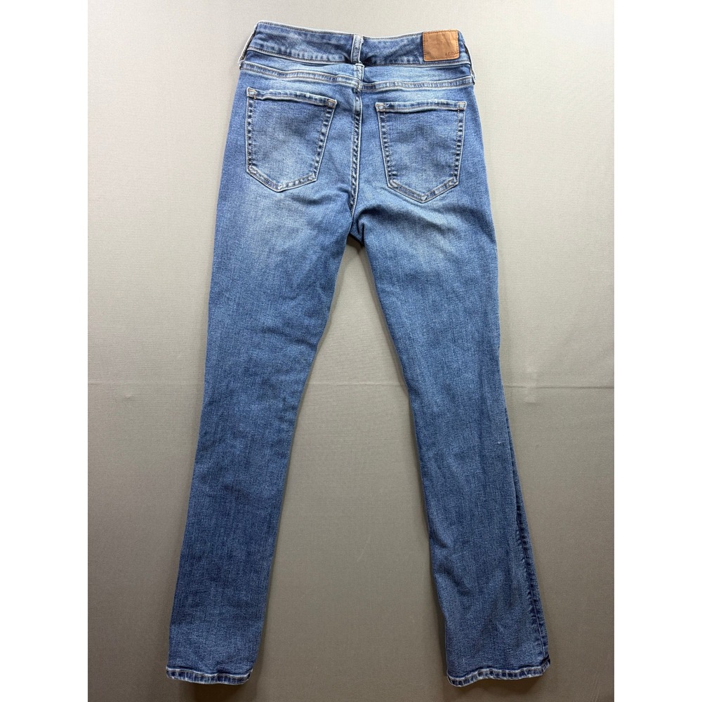 Aeropostale Bootcut Jeans Womens Blue Mid Rise Stretch 24x30